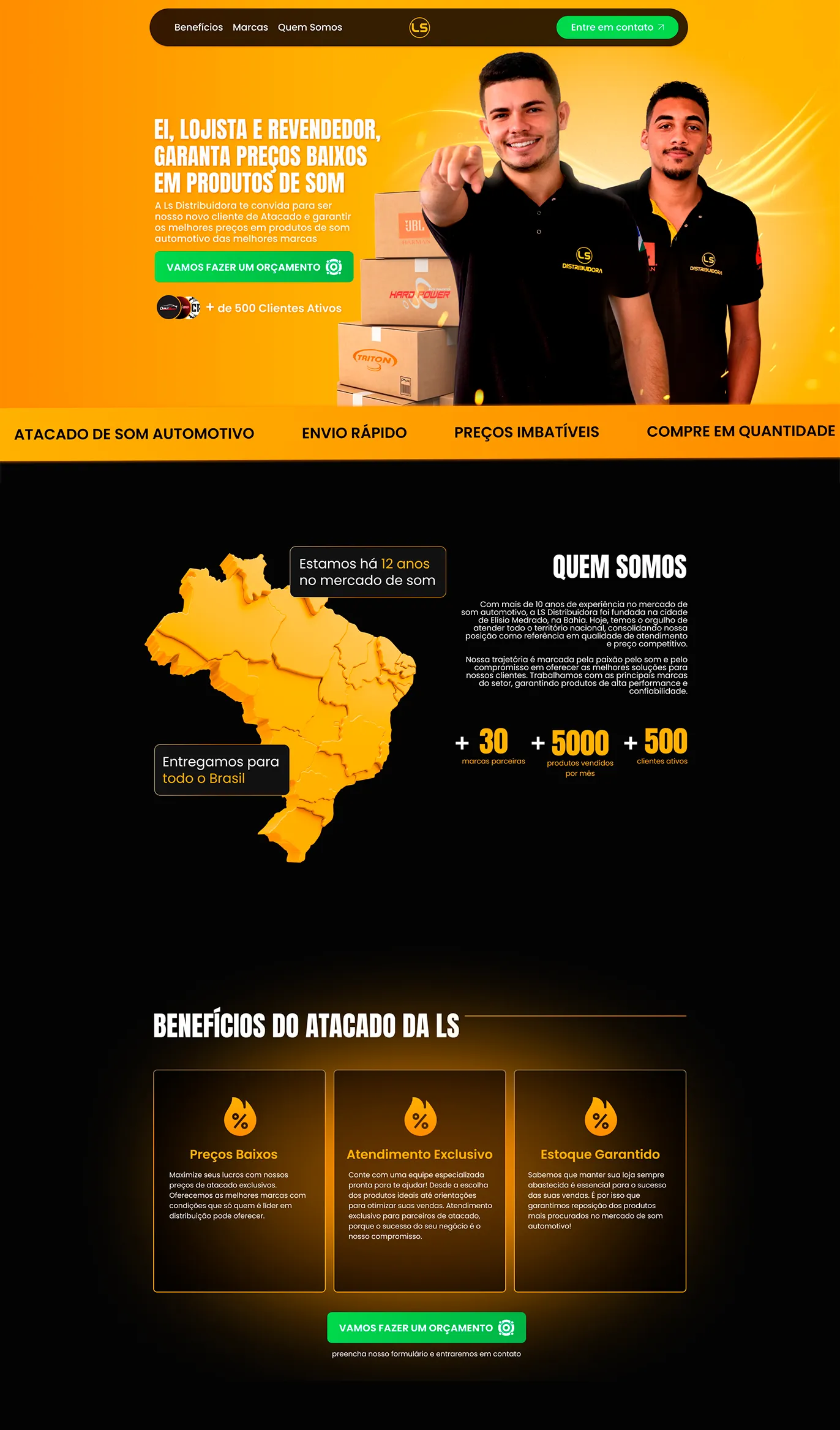 Landing Page Atacado da LS