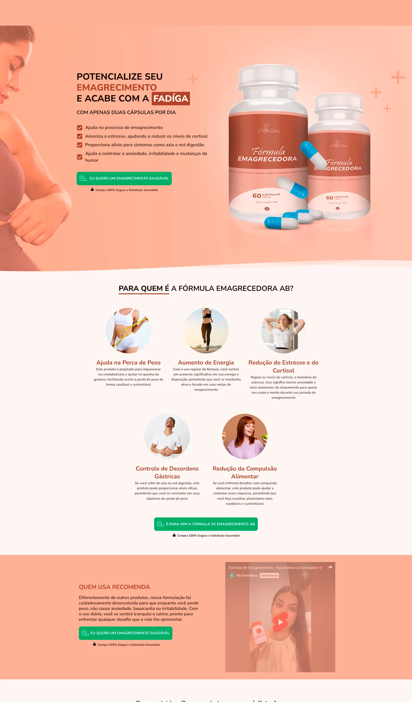 Landing Page Fórmula