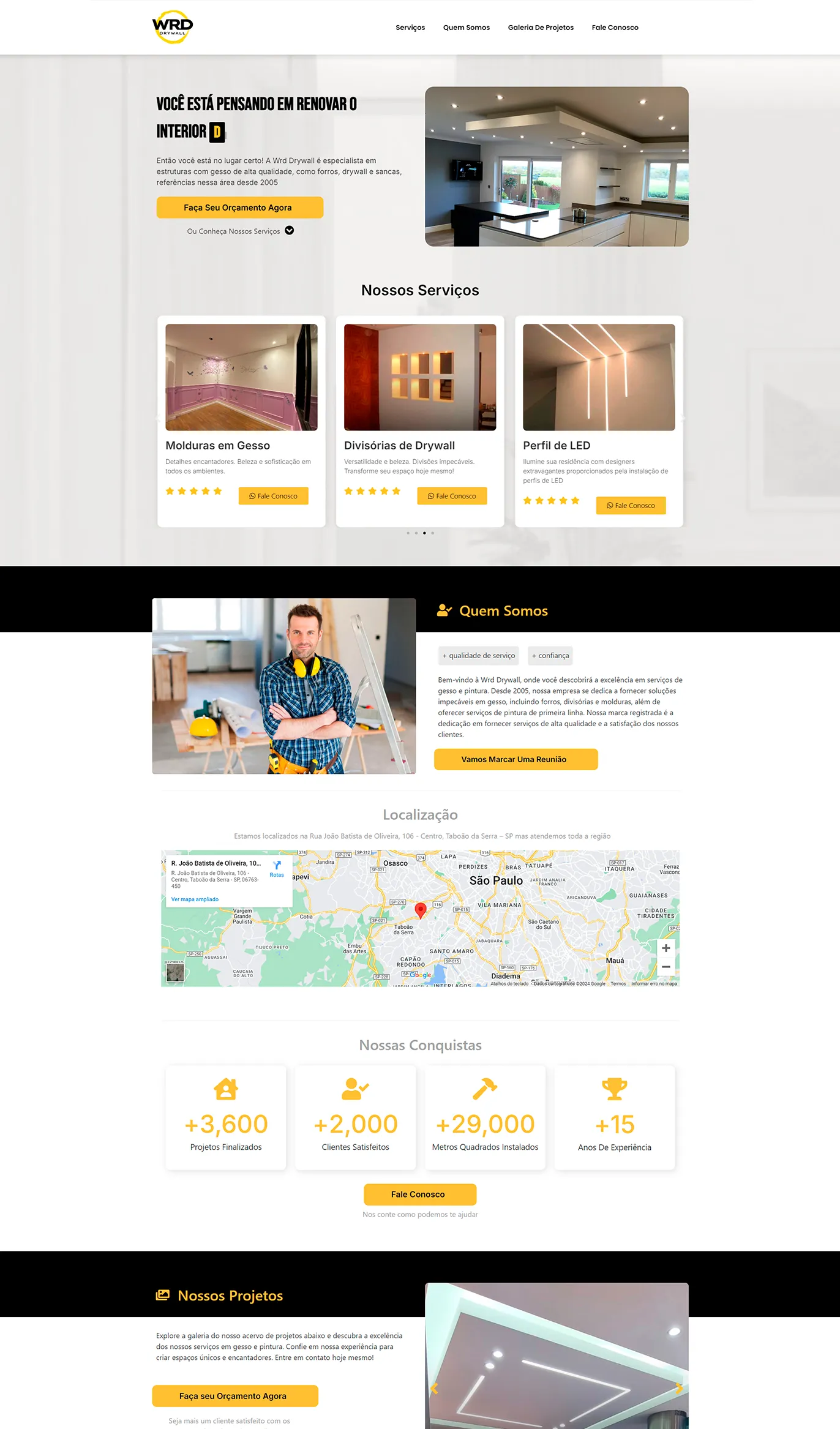 Landing Page WRD Gessos
